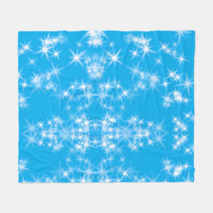 Couverture Polaire simple jeté de paillettes bleu coloré scintillant 