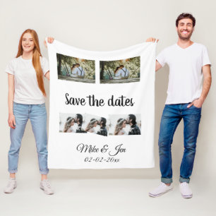 Couverture Polaire simple minimum personnalisé enregistrer la date p