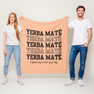 Couverture Polaire Simple YERBE MAE Peach Motivational