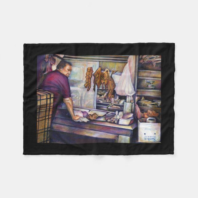 Couverture Polaire Singapour embrassé par le soleil (Devant (Horizontal))