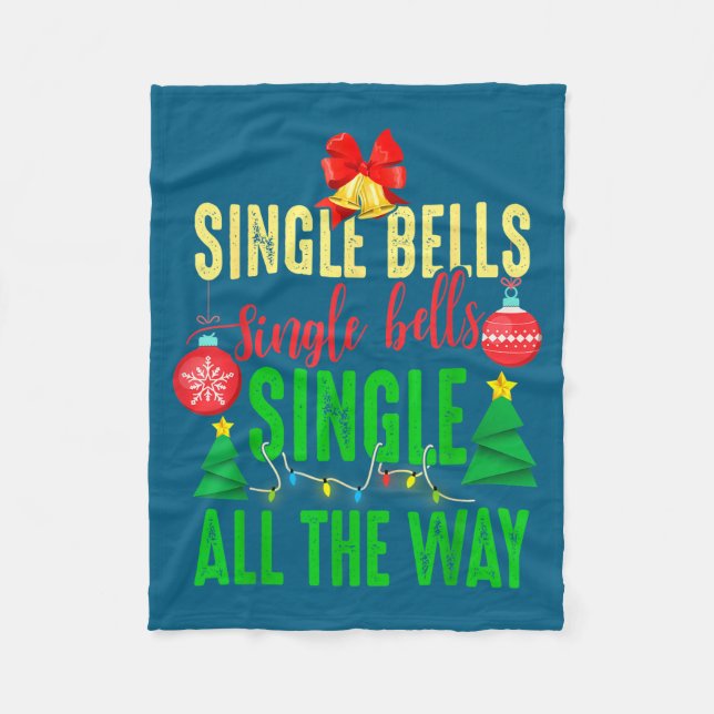 Couverture Polaire Single Bells Single All The Ways Funny Christmas S (Devant)