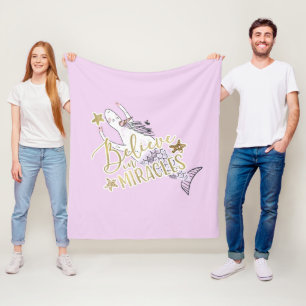 Couverture Polaire Sirène Licorne Moderne Tendance Croire aux Miracle