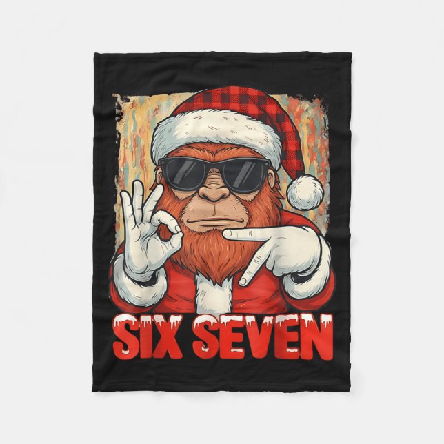 Couverture Polaire Six Seven 67 Meme Bigfoot Funny Chistmas Men Women (Devant)