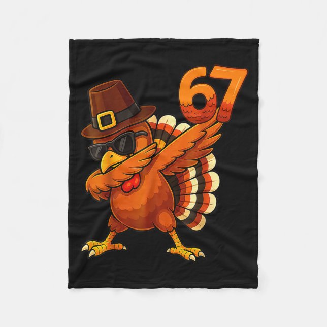Couverture Polaire Six-seven-67-thanksgiving-meme-funny-thankful-turk (Devant)
