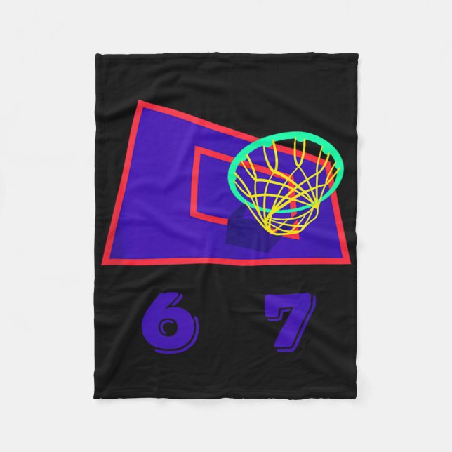 Couverture Polaire Six Seven 6 7 Basketball Meme Hoop Design Tank Top (Devant)