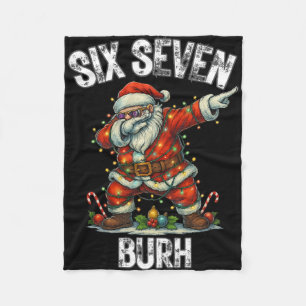 Couverture Polaire Six Seven Burh 67 Noël drôle 6 7 Mème Hommes Femme