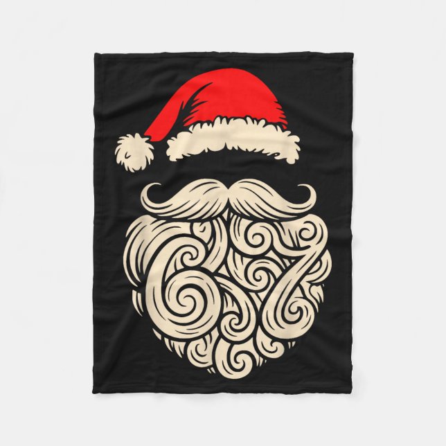 Couverture Polaire Six Seven Christmas Santa Meme 6 7 Holiday Humor D (Devant)