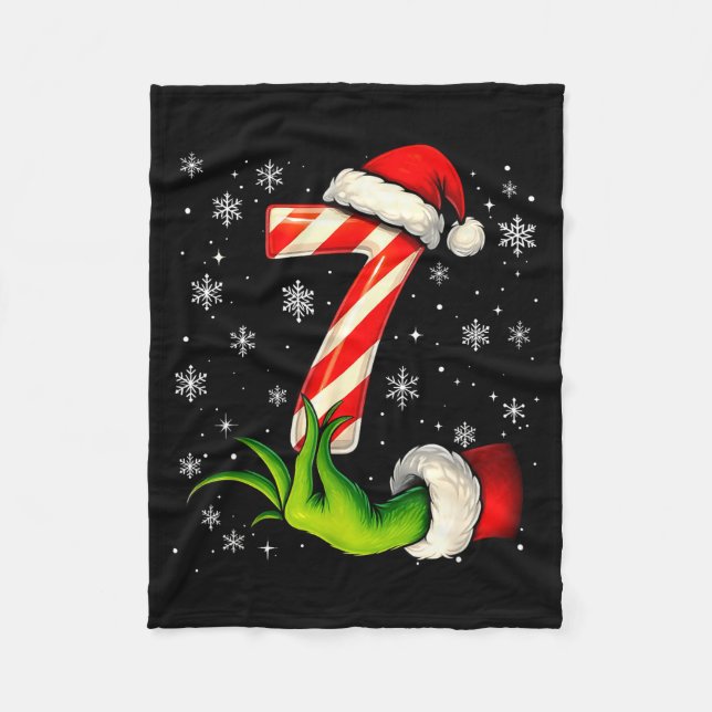 Couverture Polaire Six Seven Funny Christmas Couple Matching Meme  (Devant)