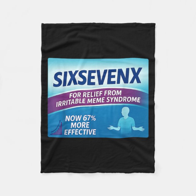Couverture Polaire Sixsevenx Relief From Meme Numbers Parody Teacher  (Devant)