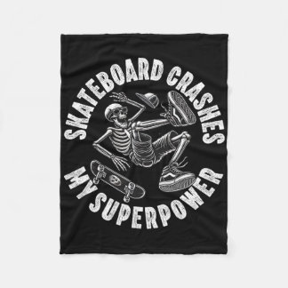 Couverture Polaire Skateboard Crash Accident Survivor Get Well Skateb