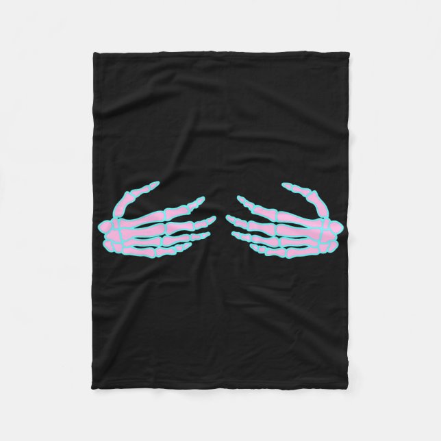 Couverture Polaire Skeleton Hands On S Breast  (Devant)