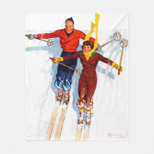 Couverture Polaire Ski alpin de couples