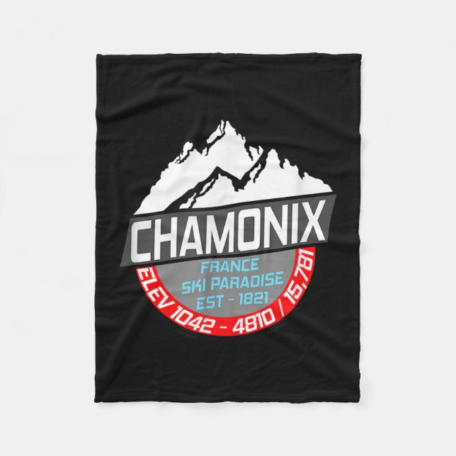 Couverture Polaire Ski Chamonix T Chemise Mont Blanc France Para Ski (Devant)