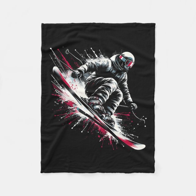 Couverture Polaire Ski Freeski Ski Freeski Hiver Extreme Sports (Devant)