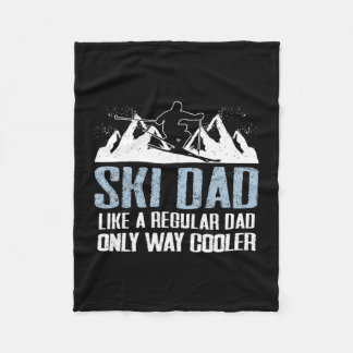 Couverture Polaire Ski Papa Funny Skier Aventure Ski Amateur Citation