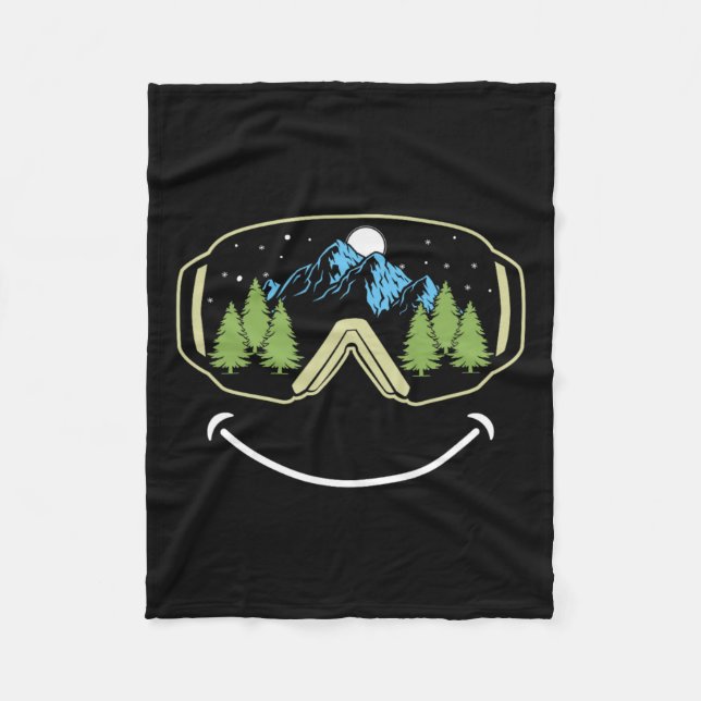 Couverture Polaire Ski Sports D'Hiver Ski Snowboard Goggles Neige Mo (Devant)