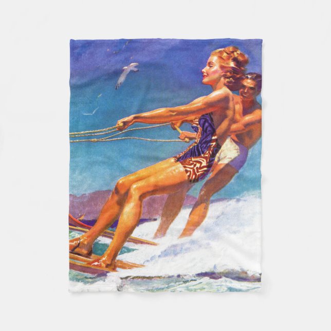 Couverture Polaire Skier nautique par McClelland Barclay (Devant)