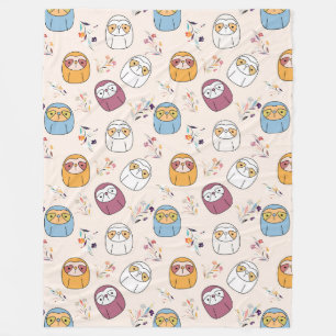 Couverture Polaire Sleepy Sloth