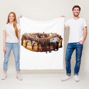 Couverture Polaire SlipperyJoe's beignet décadent recouvert d'une épa