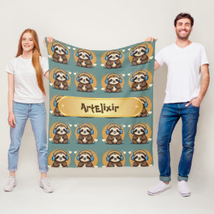 Couverture Polaire Sloth Écoute du Motif de musique