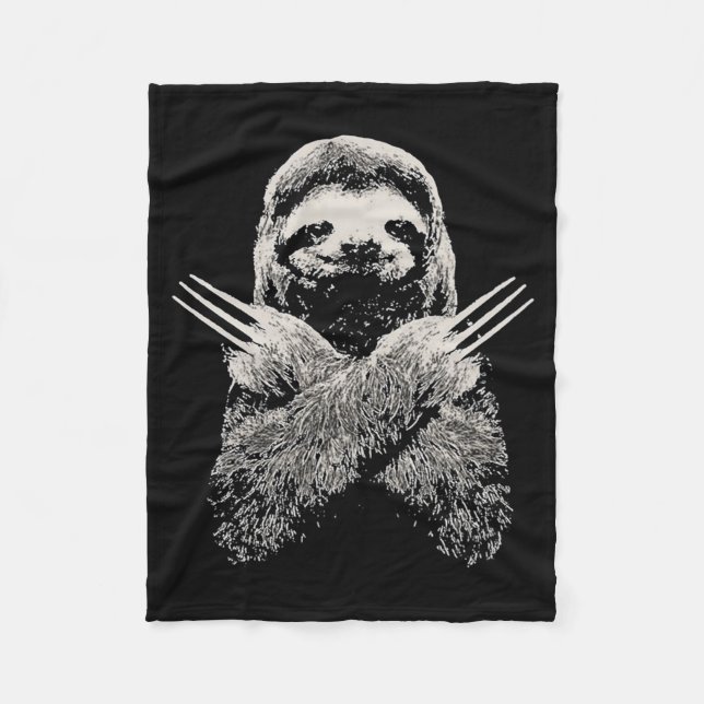 Couverture Polaire Sloth Funny Costume Gift For Lazy S  (Devant)