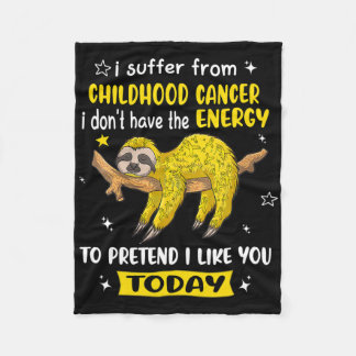 Couverture Polaire Sloth Je Souffre De Sensibilisation Au Cancer De L