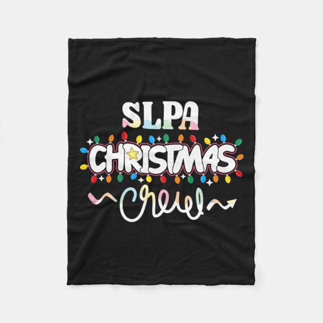Couverture Polaire Slpa Christmas Crew Speech Pathology Istant Xma  (Devant)