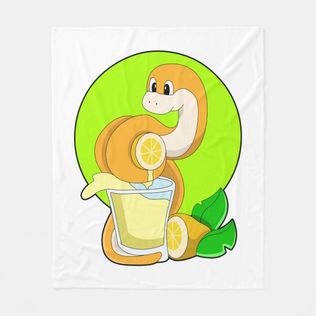 Couverture Polaire Snake with Glass of Lemon juice (Devant)