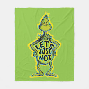 Couverture Polaire Snarky Grinch   Drôle Ne faisons pas