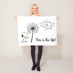 Couverture Polaire Snoopy Avec Dandelion