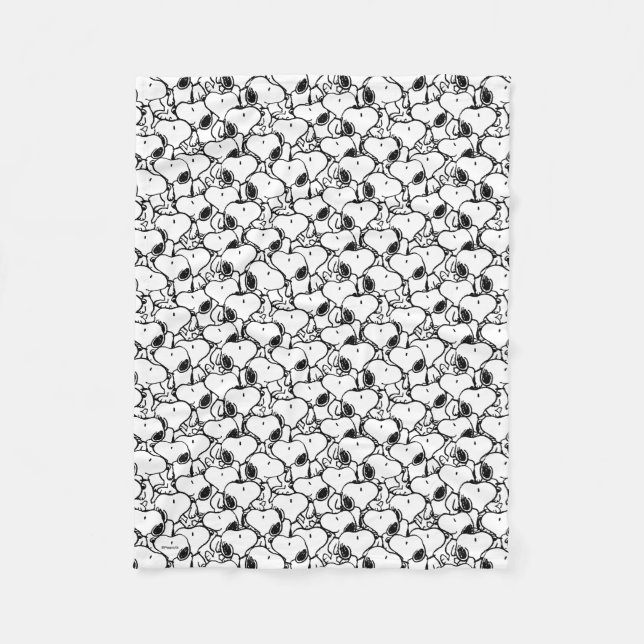 Couverture Polaire Snoopy Classic Comics Pattern (Devant)