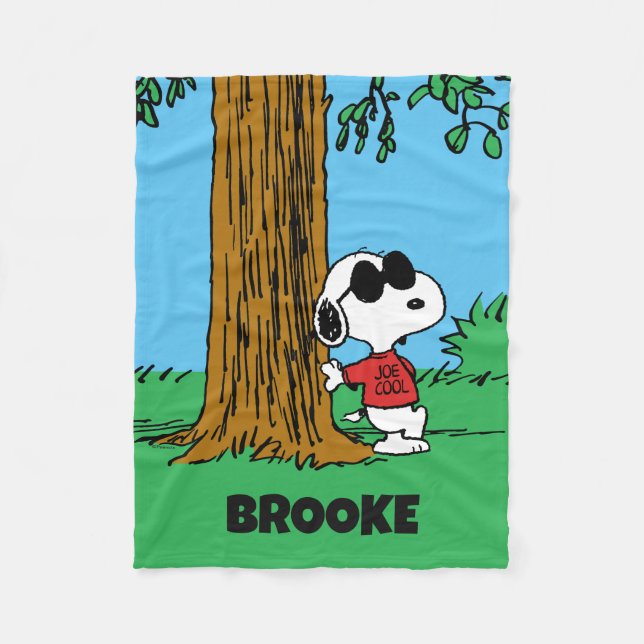 Couverture Polaire Snoopy "Joe Cool" Standing (Devant)