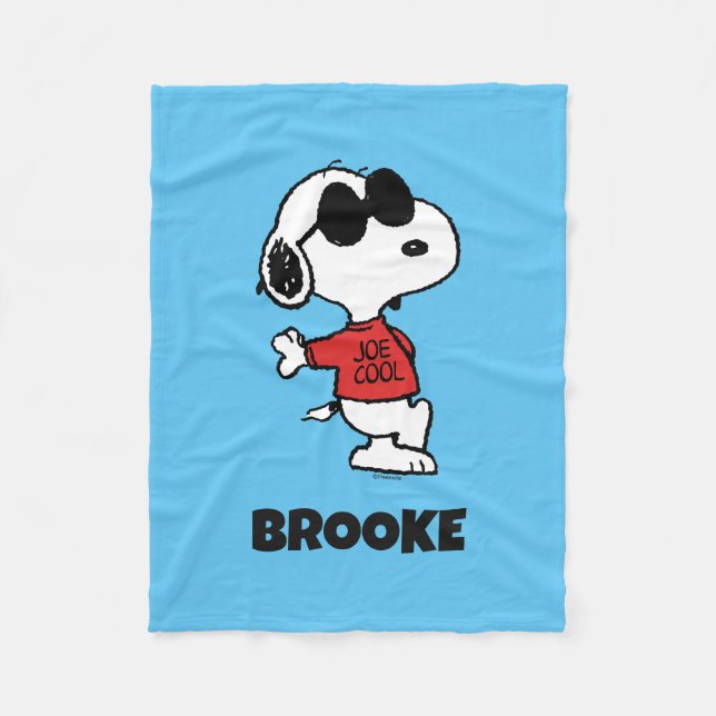 Couverture Polaire Snoopy "Joe Cool" Standing (Devant)