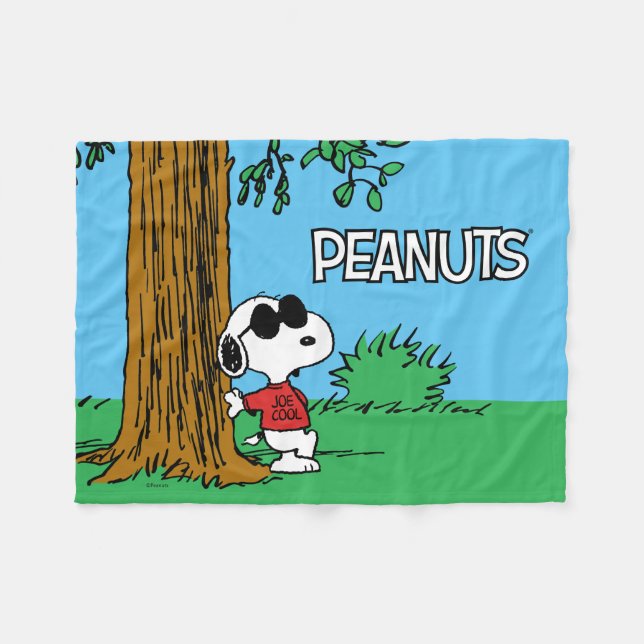 Couverture Polaire Snoopy "Joe Cool" Standing (Devant (Horizontal))