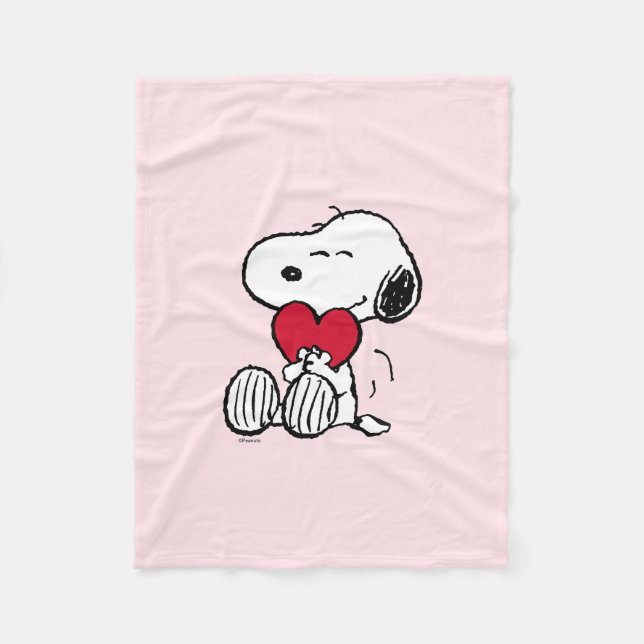 Couverture Polaire Snoopy | Little Sweetheart Baby Fleece Blanket (Devant)