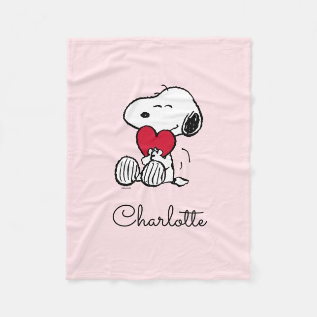 Couverture Polaire Snoopy | Little Sweetheart Baby Fleece Blanket (Devant)