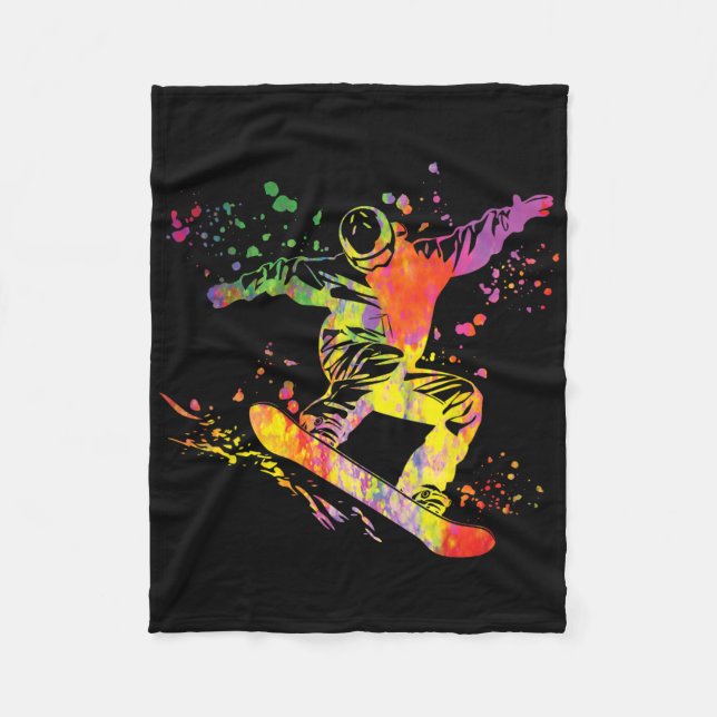Couverture Polaire Snowboard coloré Snowboard Snowboard 12 (Devant)