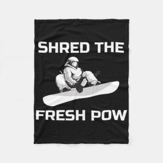 Couverture Polaire Snowboard Graphiste Snowboardeur Partager Le Pow S