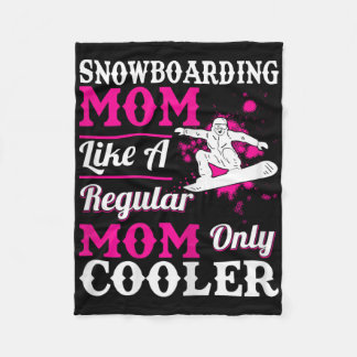 Couverture Polaire Snowboard Maman Comme Une Mère Régulière Uniquemen