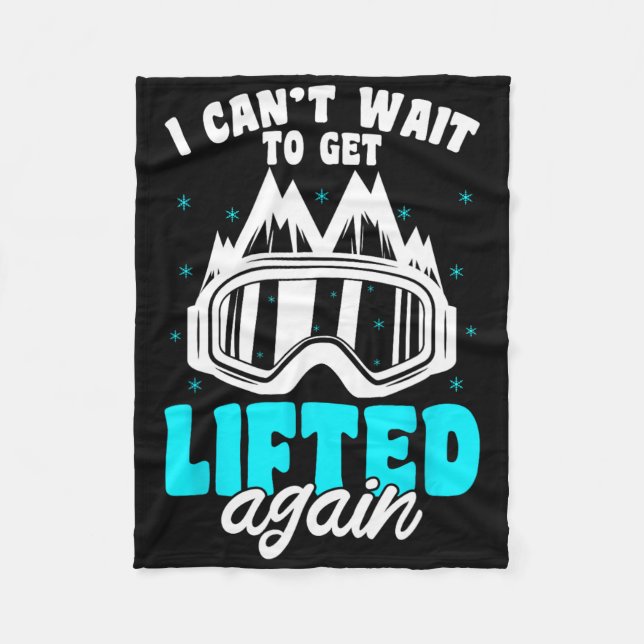 Couverture Polaire Snowboard Mountains Gear Hiver Ski Slope Snowbo (Devant)