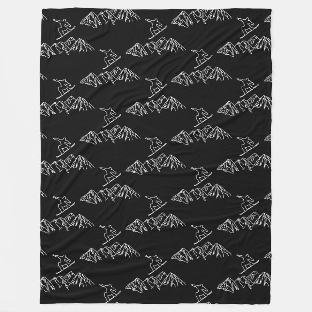 Couverture Polaire Snowboarder (Devant)