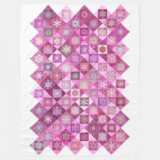 Couverture Polaire Snowcatcher Heartflakes Patchwork