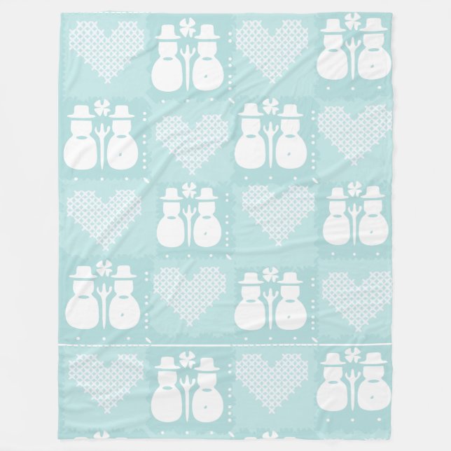Couverture Polaire Snowman Blanket & Throws (Devant)