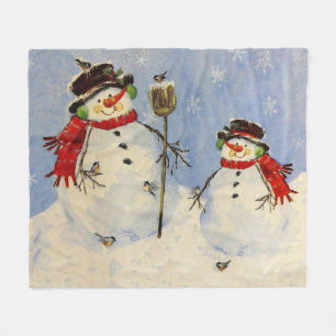 Couverture Polaire Snowman et son