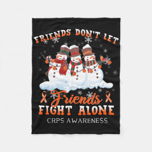 Couverture Polaire Snowman ne laissez pas les amis combattre seuls Cr