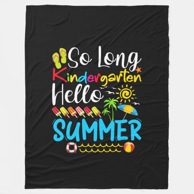 Couverture Polaire So Long Kindergarten Hello Summer (Devant)