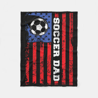 Couverture Polaire Soccer Dad Usa Flag All American Fathers 