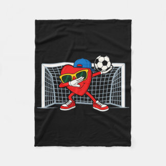 Couverture Polaire Soccer Heart Goalkeeper Footll Lover Boys Valentin