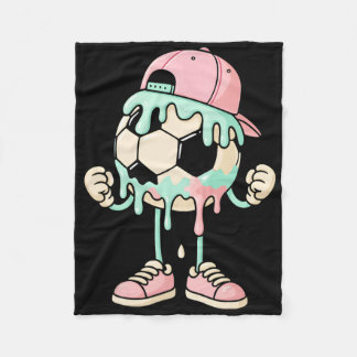 Couverture Polaire Soccer Ice Cream Drip Boys Youth Players Fan Sport