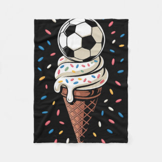 Couverture Polaire Soccer Ice Cream Drip Men Women Game Soccer Drip 